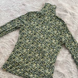 Floral Turtleneck